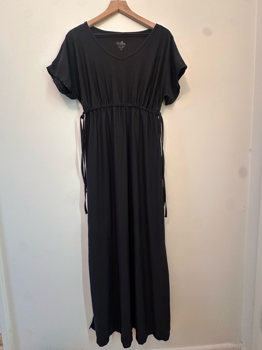 UV Skinz Women's UPF 50+ Maxi Cover-Up Flattering Swim Friendly- Black XL - Picture 3 of 3